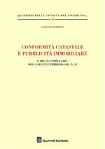 Conformità catastale e pubblicità immobiliare