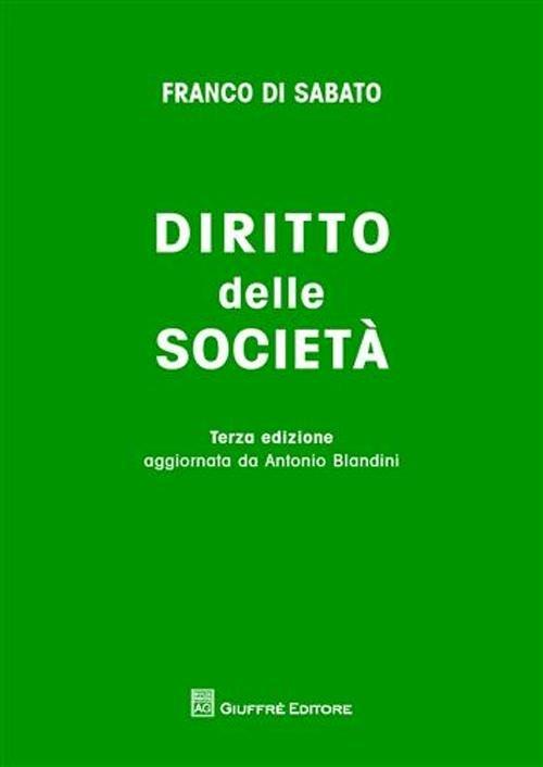 Diritto delle società - Franco Di Sabato - copertina