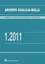 Archivio Scialoja-Bolla (2011). Vol. 1