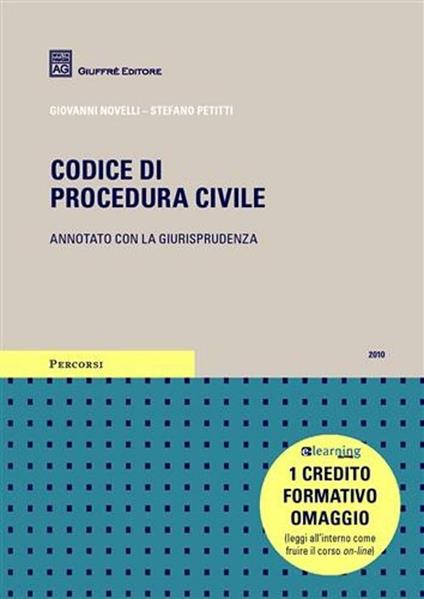 Codice di procedura civile. Annotato con la giurisprudenza - Stefano Petitti,Giovanni Novelli - copertina