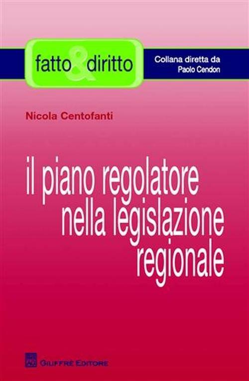 Il piano regolatore nella legislazione regionale - Nicola Centofanti - copertina