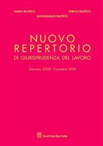 Nuovo repertorio di giurisprudenza del lavoro (gennaio 2008-dicembre 2009)