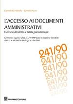 L' accesso ai documenti amministrativi. Esercizio del diritto e tutela giurisdizionale