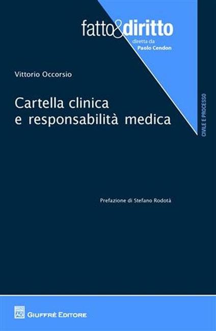 Cartella clinica e responsabilità medica - Vittorio Occorsio - copertina