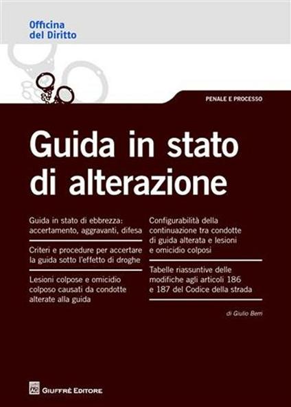 Guida in stato di alterazione - Giulio Berri - copertina