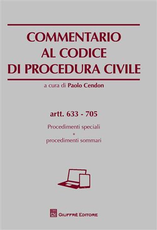 Commentario al codice di procedura civile. Art. 633-705 - copertina