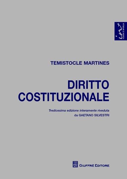 Diritto costituzionale - Temistocle Martines - copertina