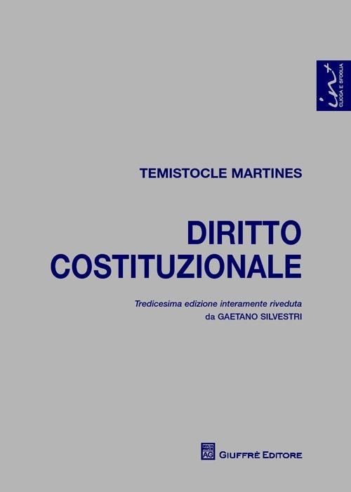 Diritto costituzionale - Temistocle Martines - copertina