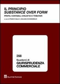 Il principio substance over form. Profili contabili, civilistici e tributari - copertina