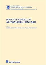 Scritti in memoria di Alessandro Concaro