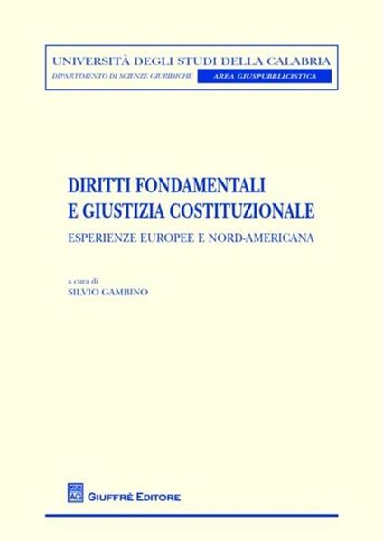 Diritti fondamentali e giustizia costituzionale. Esperienze europee e nord-americana - copertina