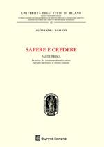 Sapere e credere