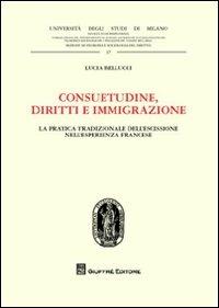 Consuetudine, diritti e immigrazione. La pratica tradizionale dell'escissione nell'esperienza francese - Lucia Bellucci - copertina
