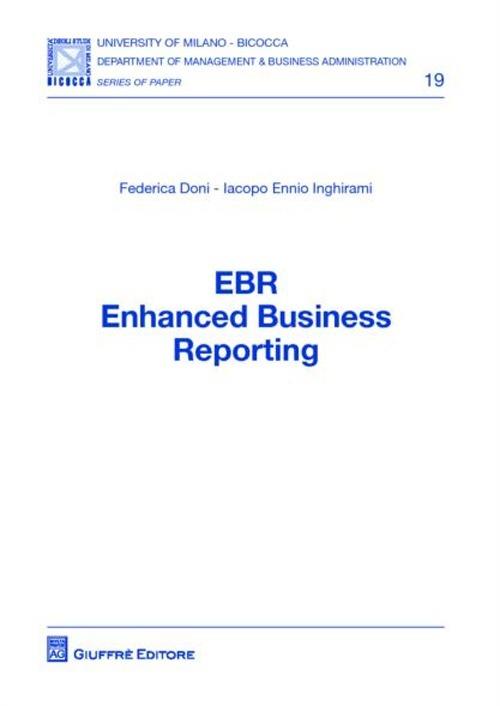 EBR. Enhanced Business Reporting - Federica Doni,Iacopo E. Inghirami - copertina