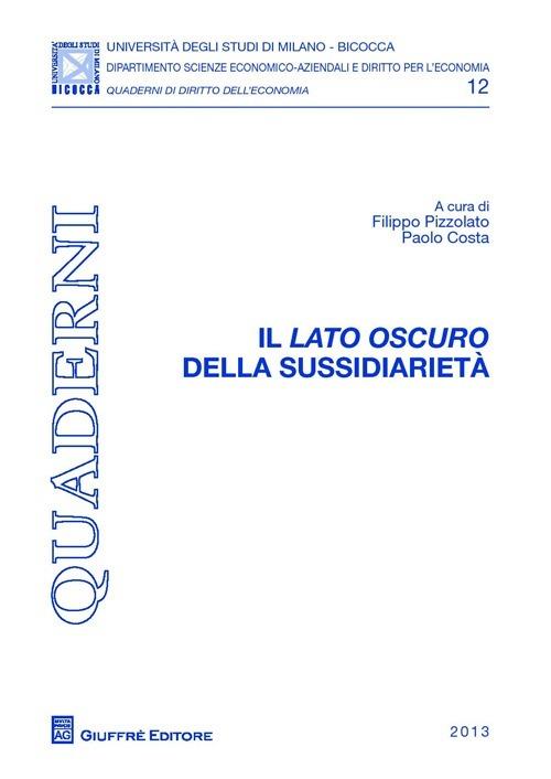 Il lato oscuro della sussidiarietà - copertina