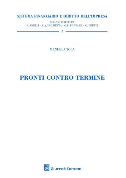 Pronti contro termine - Manuela Tola - copertina