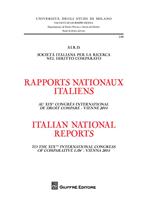 S.I.R.D. società italiana per la ricerca nel diritto comparato (Vienna 2014). Ediz. italiana, inglese e francese