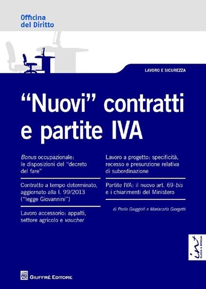 «Nuovi» contratti e partite IVA - Mariacarla Giorgetti,Paolo Giuggioli - copertina