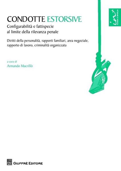 Condotte estorsive - copertina