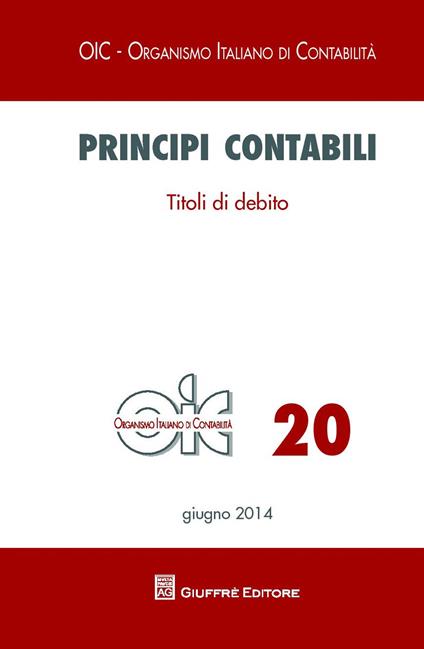 Principi contabili. Vol. 20: Titoli di debito - copertina