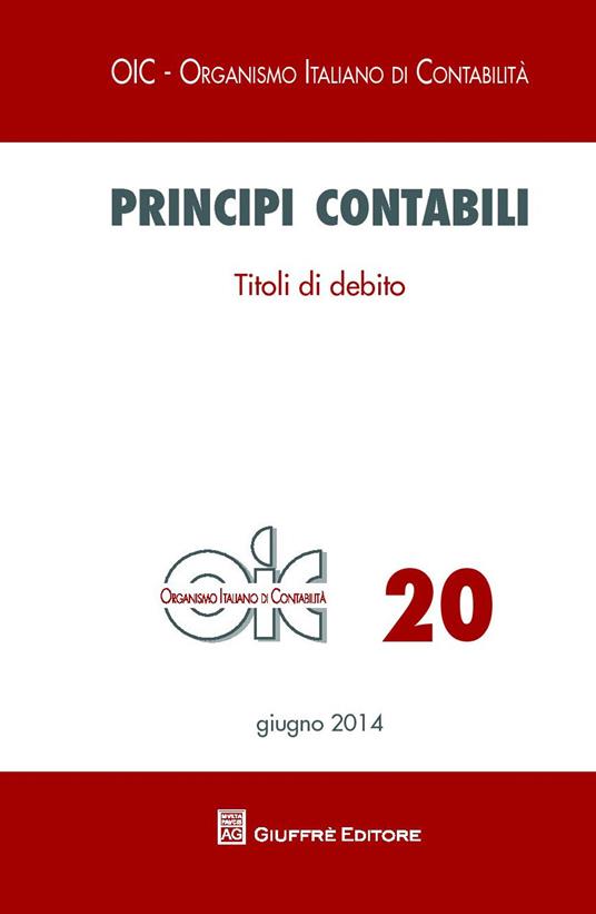 Principi contabili. Vol. 20: Titoli di debito - copertina
