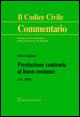 Prestazione contraria al buon costume. Art. 2035 - Fulvio Gigliotti - copertina