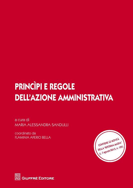 Princìpi e regole dell'azione amministrativa - copertina