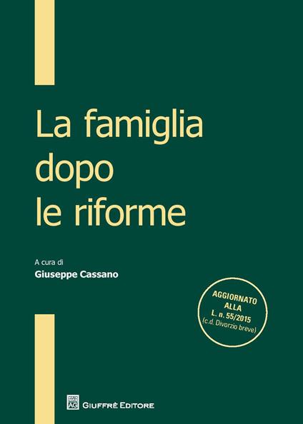 La famiglia dopo le riforme - copertina