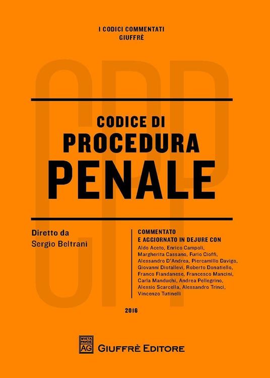 Codice di procedura penale commentato - copertina