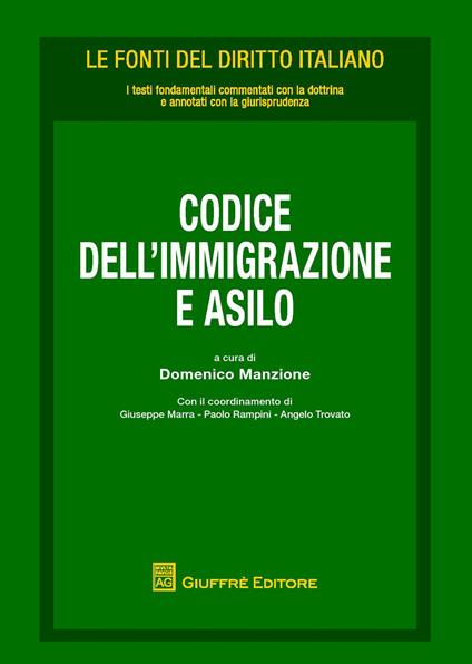 Codice dell'immigrazione e asilo - copertina