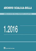 Archivio Scialoja-Bolla (2016). Vol. 1