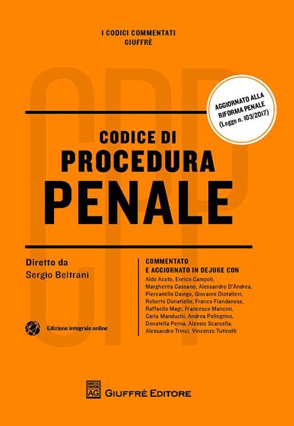Codice di procedura penale. Con Contenuto digitale (fornito elettronicamente) - copertina