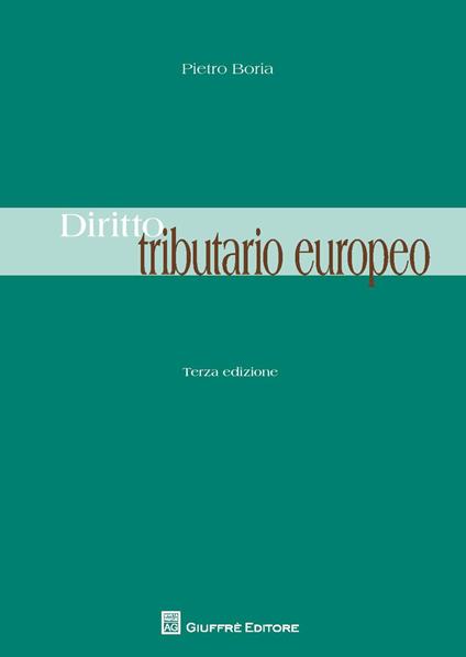 Diritto tributario europeo - Pietro Boria - copertina