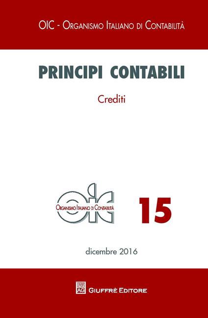 Principi contabili. Vol. 15: Crediti - copertina