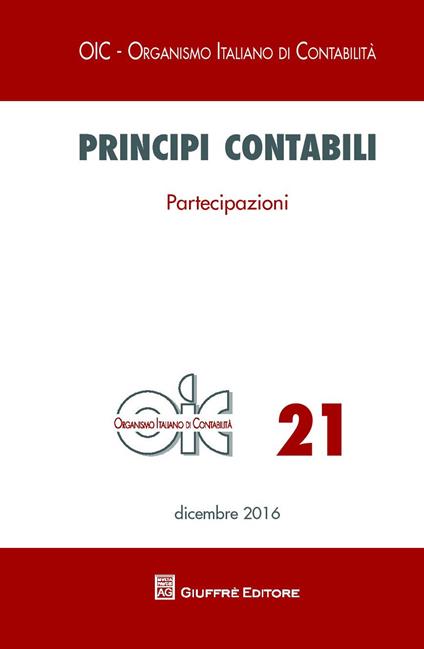 Principi contabili. Vol. 21: Partecipazioni - copertina