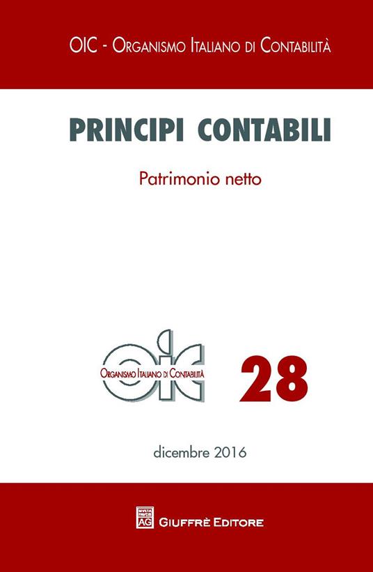 Principi contabili. Vol. 28: Il patrimonio netto - copertina