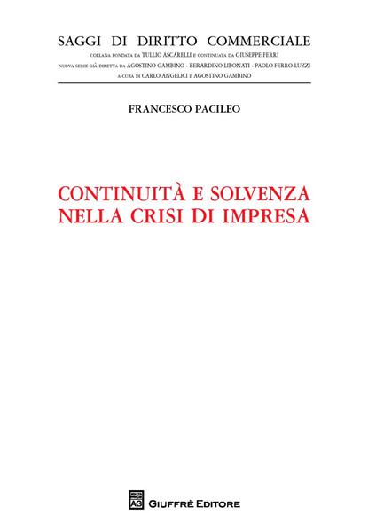 Continuità e solvenza nella crisi di impresa - copertina