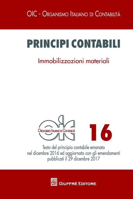 Principi contabili. Vol. 16: Immobilizzazioni materiali - copertina