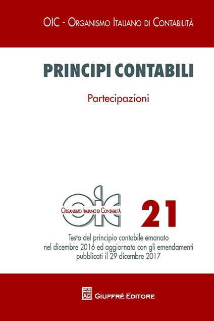 Principi contabili. Vol. 21: Partecipazioni - copertina