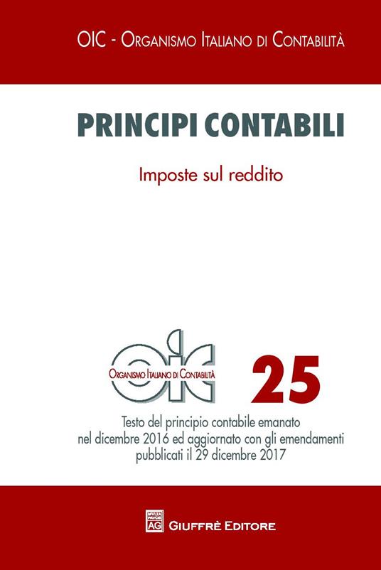 Principi contabili. Vol. 25: Imposte sul reddito - copertina