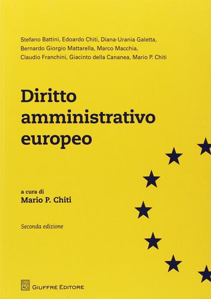 Diritto amministrativo europeo - Mario P. Chiti - copertina