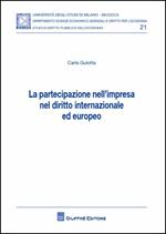 Partecipazione nell'impresa nel diritto internazionale ed europeo