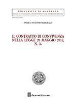 Il contratto di convivenza nella legge 20 maggio 2016, n. 76