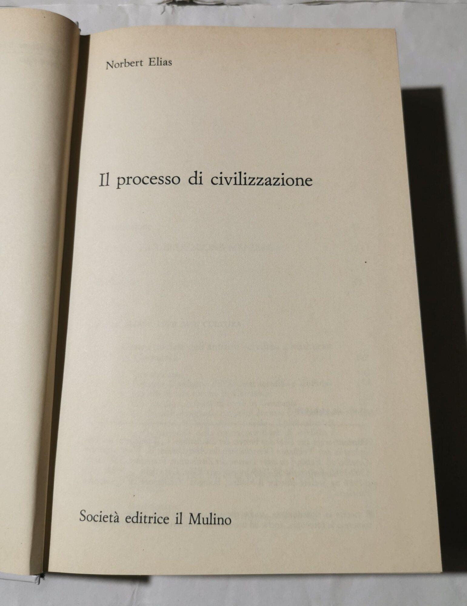 Il processo di civilizzazione