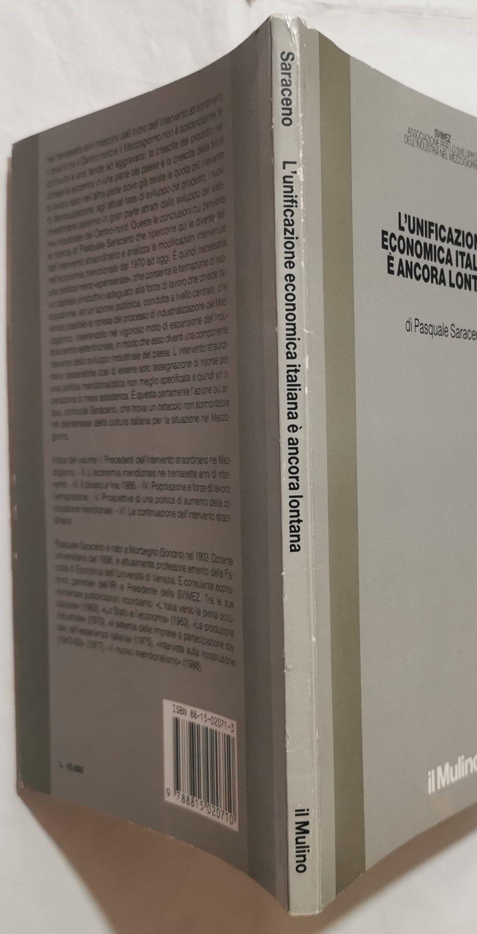 L' unificazione economica italiana è ancora lontana