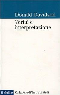 Verità e interpretazione - Donald Davidson - copertina