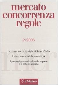 Mercato concorrenza regole (2006). Vol. 2 - copertina