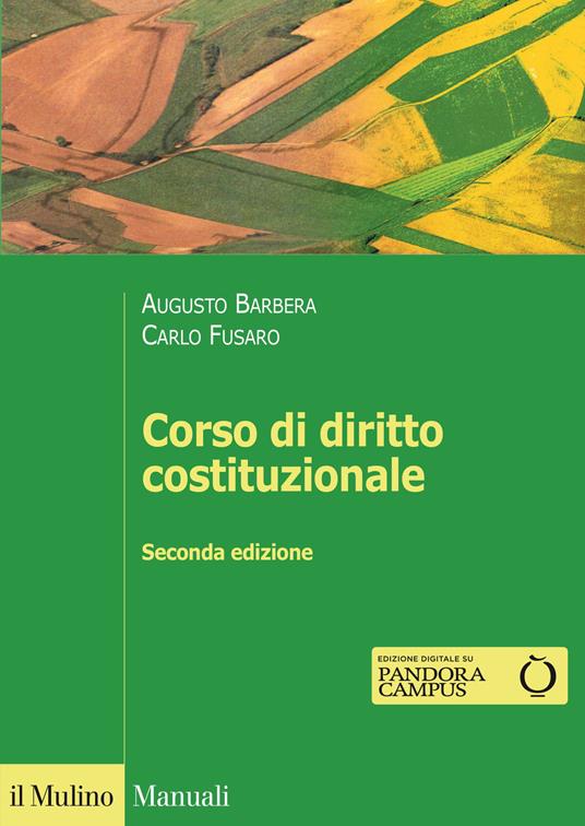 Corso di diritto costituzionale - Augusto Barbera,Carlo Fusaro - copertina