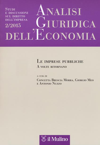 Analisi giuridica dell'economia (2015). Vol. 2 - copertina