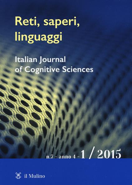 Reti, saperi, linguaggi (2015). Vol. 1 - copertina